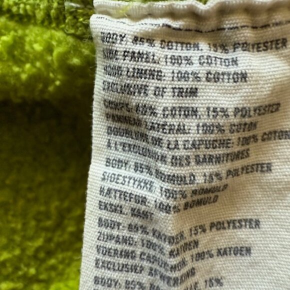 Vintage Abercrombie & Fitch Men's FullZip Muscle Hoodie Sz Large Rare Green, Y2K - Picture 5 of 5